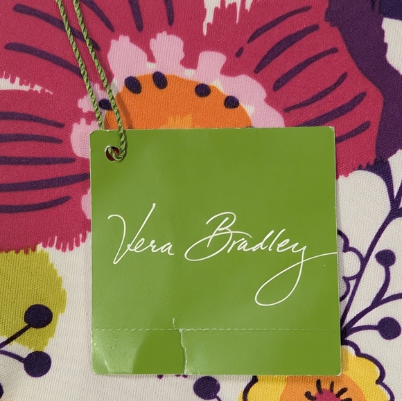 NWT Vera Bradley Pink Floral Makeup Toiletry Bag Organizer 8x6 - Picture 3 of 5